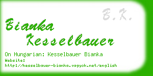 bianka kesselbauer business card